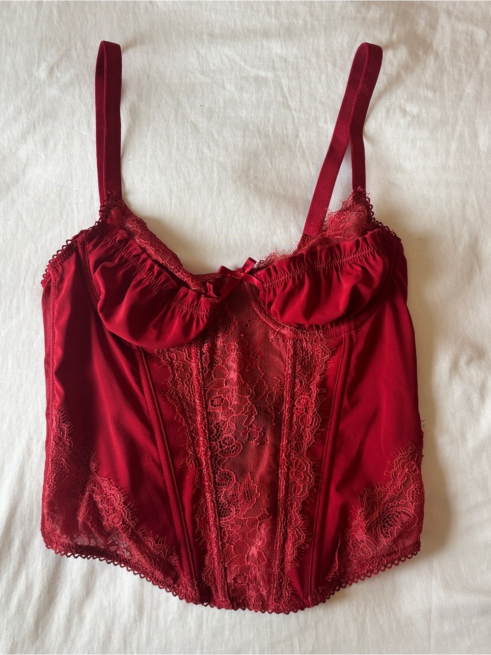 Urban Outfitters Red Corset Top